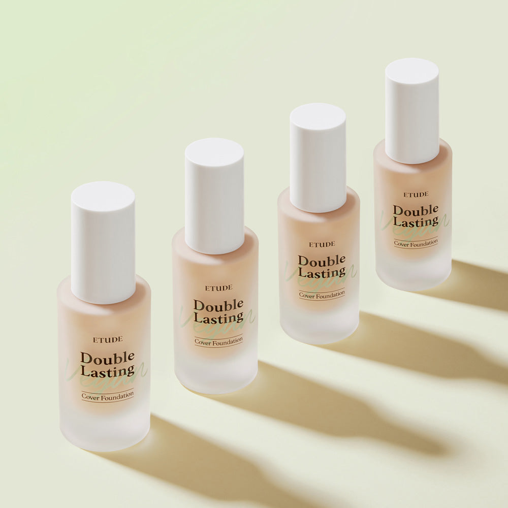 [Etudehouse] Double Lasting Vegan Cover Foundation 30g -No.19N1 Light Beige